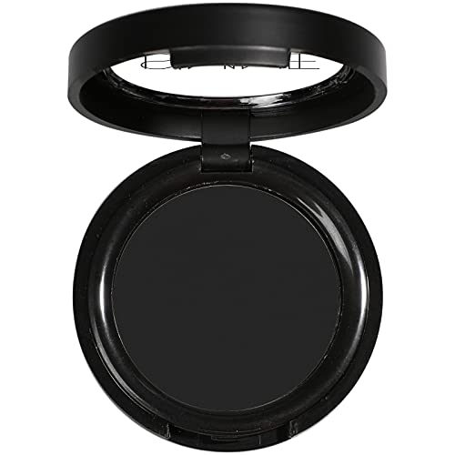 Black Matte Eyeshadow Powder - Long-Lasting Pressed Shadow