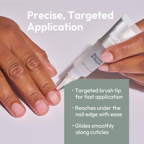 Kerasal Restore & Repair Nail Care Brush - Damaged Nail Treatment, 0.43 oz