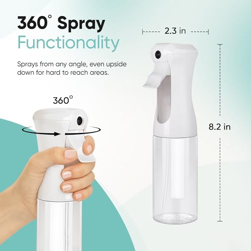 Aquableu Continuous Mist Spray Bottle - 6.76oz for Hair & Plants