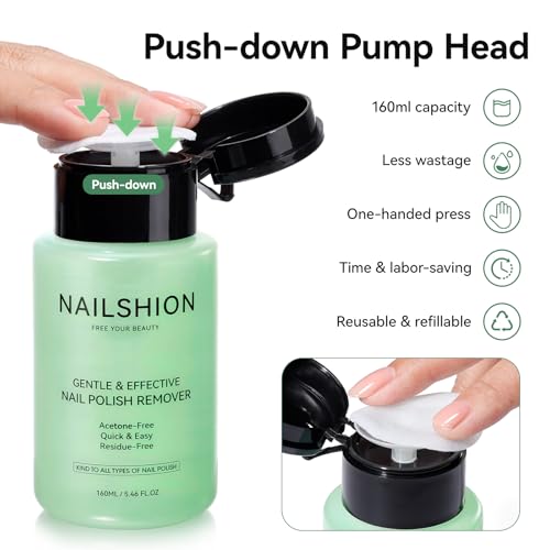 Aloe Vera Nail Polish Remover Non-Acetone 160ml with Pump