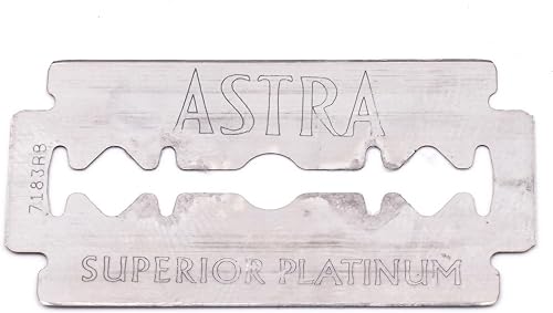 Astra Platinum Double Edge Safety Razor Blades, 100 Pack