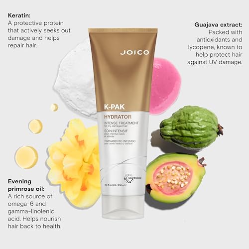 Joico K-Pak Hydrator Intense Treatment | For Dry, Damaged Hair | Boost Shine | Improve Elasticity | Instant Hydration & Softness | With Keratin & Evening Primrose Oil