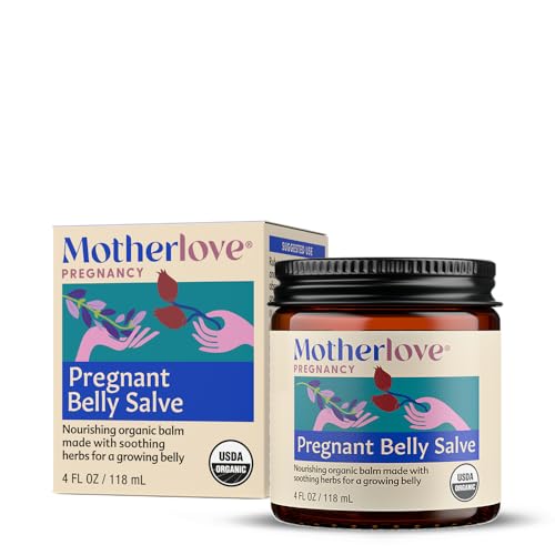 Motherlove Pregnant Belly Salve 4oz | Organic Stretch Mark Cream