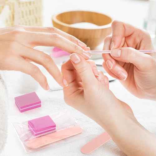 24 Sets Disposable Manicure Kit, Individually Package Nail Kit,Manicure Set with Mini Nail File,Mini Nail Buffer,Nail Stick for Salon Home