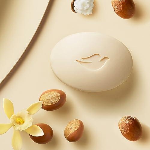 Dove Beauty Bar Gentle Skin Cleanser Shea Butter 8 Bars Moisturizing for Gentle Soft Skin Care More Moisturizing Than Bar Soap 3.75 oz