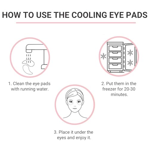 Cooling Eye Pad for Puffy Eyes - Stainless Steel Eye Mask