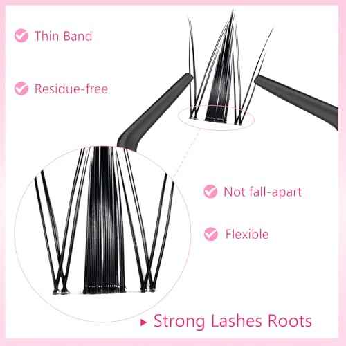 Fairy Lash Clusters Manga Eyelashes C Curl Invisible Band Eyelash Clusters Easy to Apply Wispy Anime Spiky Lashes Natural Volume Lash Extensions Reusable Individual Lashes for Soft Dramatic Look