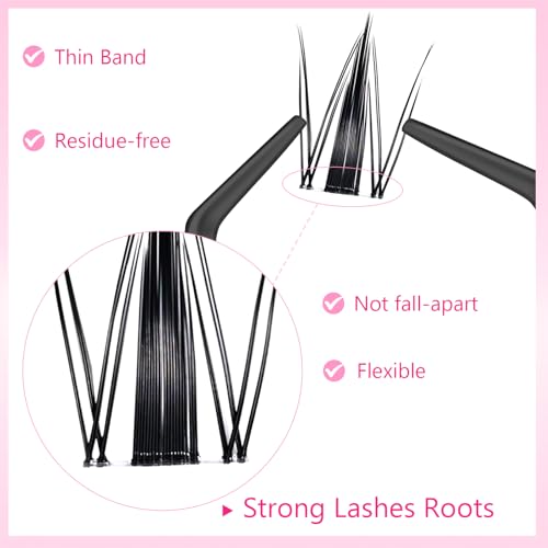 Fairy Lash Clusters C Curl Invisible Band Eyelashes