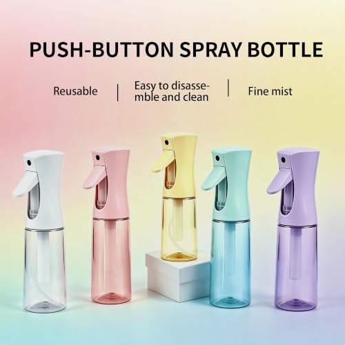 Continuous Spray Bottle for Hair - Ultra Fine Mist Water Sprayer