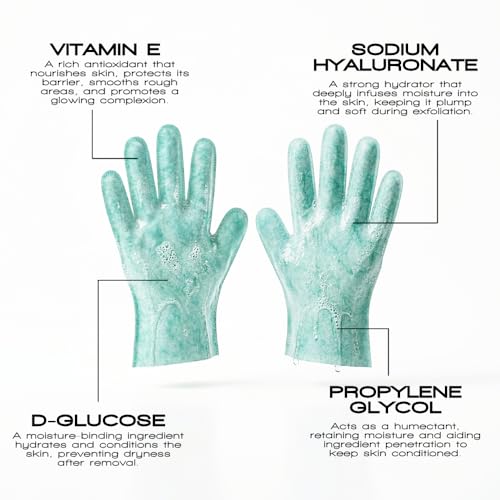 Rose & Caramel Purity Self Tan Remover Gloves - Exfoliating 4-in-1 (6 Pairs)