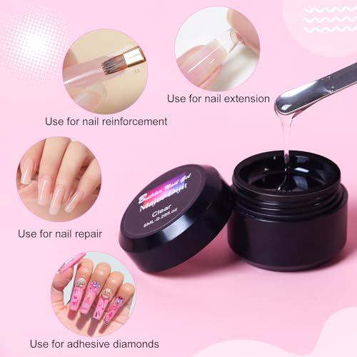 Acrylic Nail Kit with Everything for Beginners Starter Complete Set with Drill Light Nail Polish Extension Gel Nail Art Decoration Tools for Salon Starter Home Salon