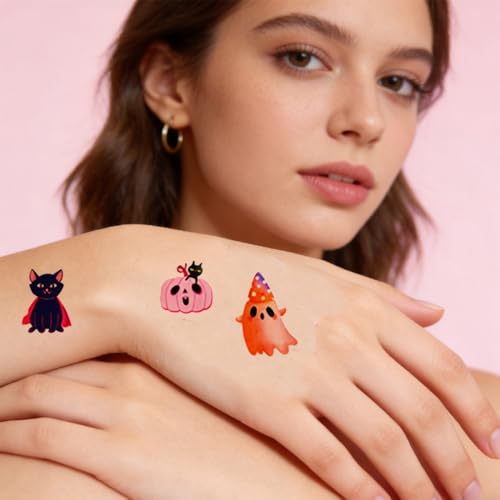 Halloween Temporary Tattoos 83 Designs Pink Stickers