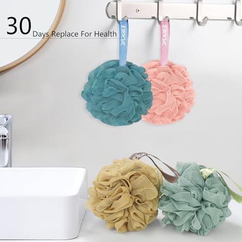 Yoget 4 Pack Shower Loofah Sponge - 60G Bath Exfoliator