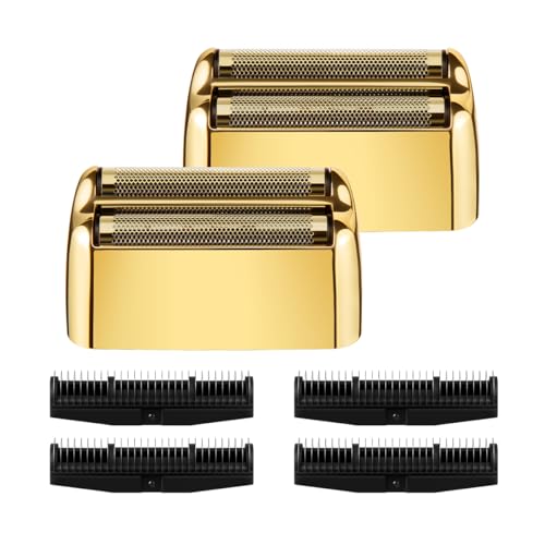 FXFS2 Foil Shaver Replacement Foil Compatible with Babyliss Foil Shaver FXFS2, Gold Color, 2Pack