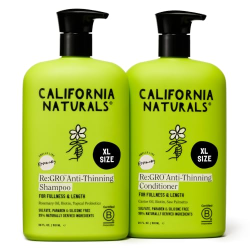 California Naturals Re:GRO Anti-Thinning Shampoo & Conditioner Set 20 Fl Oz Women