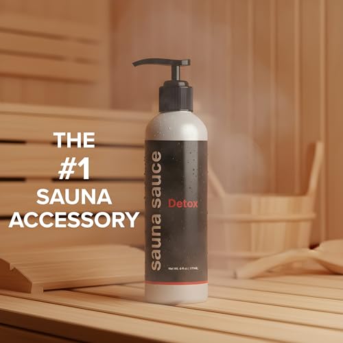 Sauna Sauce Detox ? All-Natural Sauna Lotion with Glutathione & Castor Oil, Cooling Eucalyptus Peppermint Lotion for Detox, Recovery & Longer Sauna Sessions (6 oz)