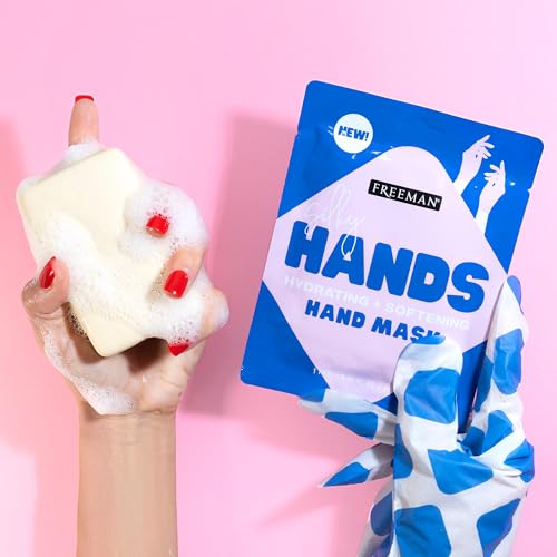 Freeman Silky Hands Hydrating Hand Mask Gloves 2-Pack with Coconut Oil