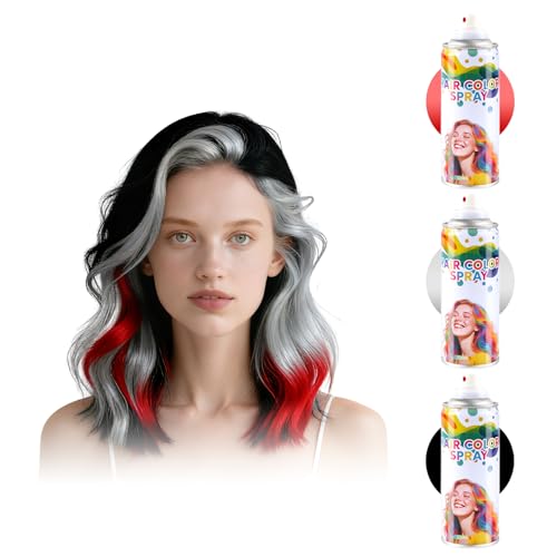 Washable Temporary Hair Color Spray for Kids & Adults - Non-Toxic & Quick-Drying