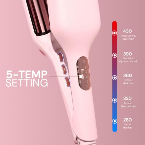 L'ANGE SculptWaver Titanium Deep Wave Hair Crimper | 1.3 Inch