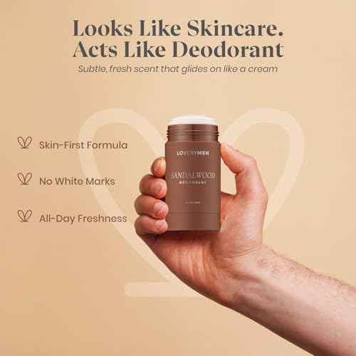 Aluminum-Free Deodorant for Men ? 3-Pack Long-Lasting Clean Deodorant Set ? Sandalwood, Amber & Sea Salt Scents ? Odor Protection with Essential Oils ? No Baking Soda, Paraben-Free