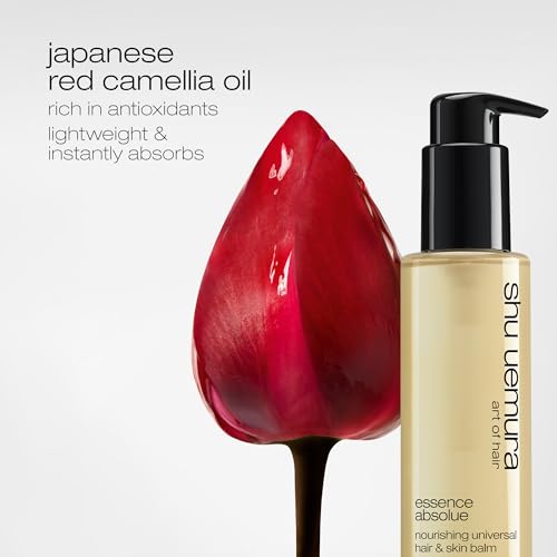 shu uemura art of hair Essence Absolue Nourishing Universal Balm - Multi-Benefit Balm, Intense Hydration and Shine, For Dry Hair and Skin, 5 Fl Oz