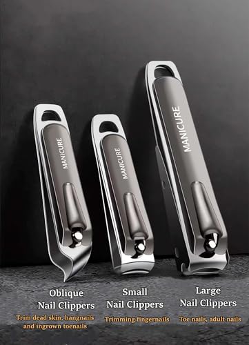 Professional 10-Piece Manicure Set with Leather Case - NEMIBAD