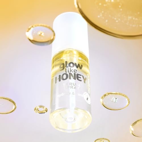 Essence Glow Like Honey Serum Spray – Dewy Face Mist, Vegan & Cruelty-Free