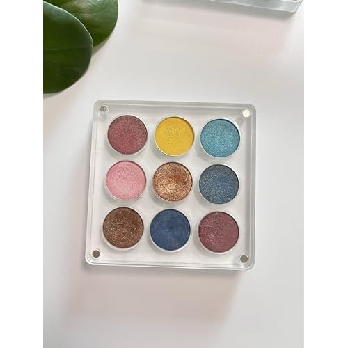 New Empty Acrylic DIY Your Own Magnetic Eyeshadow Palette All Transparent Elegant Eye Shadow Makeup Palette Make-up mixing palettes sold empty 26mm*9 holes