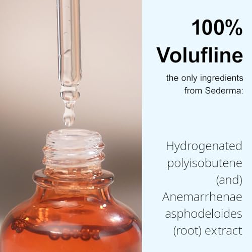 Volufiline Serum, Pure Volufiline Oil for face, breast, butt, under eyes, Skin Elasticity, 100% Genuine, France Sederma, Cosmetic Ingredient booster korean volifiline glass bottle, 0.5 fl. oz. / 15 ml
