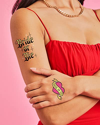 xo, Fetti Bride or Die Temporary Tattoos - 48 Gold Foil Designs
