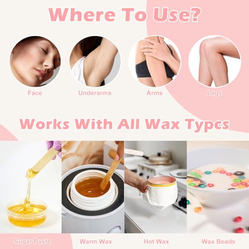 200 Pcs Non Woven Wax Strip 2.8" X 44 Yards Pre-cut Waxing Strips Epilating Strips 1 Roll For Body Facial Tear-Resistant & Lint-Free Air 43.7 Yards Removal Paper Women Arms Legs Hair Cleaning Remover