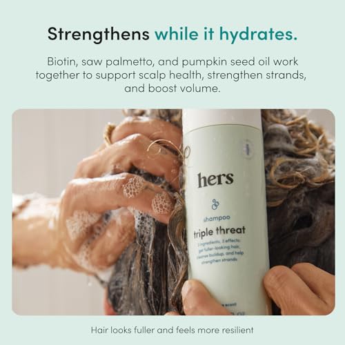 HERS Triple Threat Shampoo & Conditioner Set - Vegan, Color-Safe