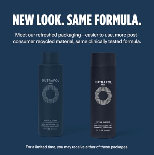 Nutrafol Men's 2-in-1 Shampoo & Conditioner for Thinning Hair