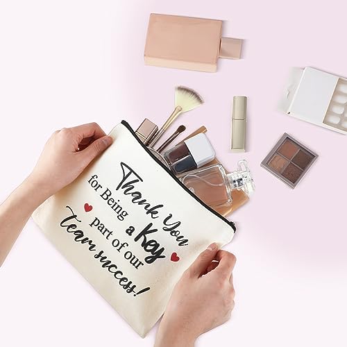 Cunno 24 Pcs Employee Appreciation Gift for Coworkers Cosmetic Makeup Bags Thank You Team CNA Week Appreciation Retirement Farewell Goodbye Day Gifts for Coworkers Teacher Nurse Employee Social Worker