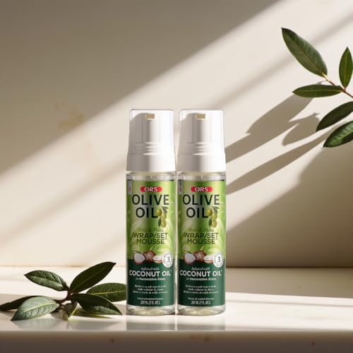 ORS Olive Oil Hold & Shine Wrap Mousse 7oz (Pack of 2)