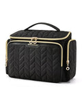 BAGSMART Large Travel Toiletry Bag with Waterproof Pocket - Black