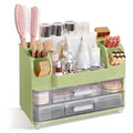 Makeup Organizer with 2 Drawers and 6 Brush Holders