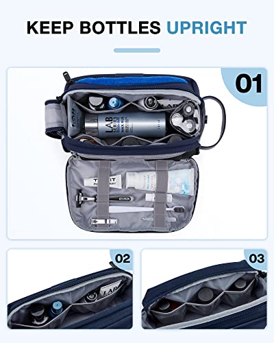 BAGSMART Large Water-Resistant Toiletry Bag for Men - Dopp Kit