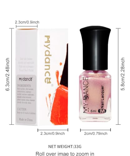 Pearl Milky White Shimmer Nail Polish 6ml - Quick Dry