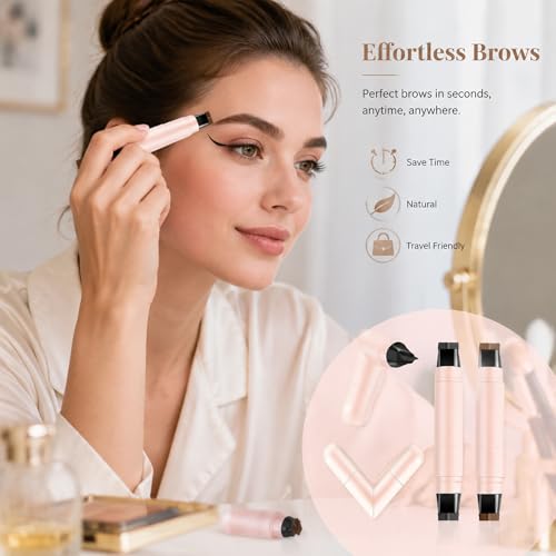 Winged Eyeliner Stamp Pen Set - Dual-Ended Waterproof Liquid Liner