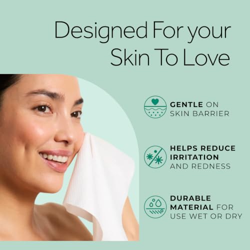 Pond's Ultra Soft Dry Face Towels, 50 Count – Single-Use Makeup Remover Wipes