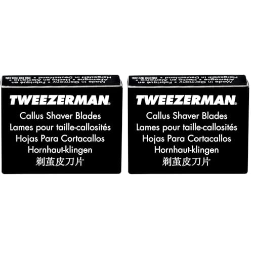 Tweezerman Replacement Callus Shaver Blades, 20 Count (Pack of 2)
