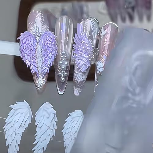 3D Wing Nail Mold - Silicone Nail Art Tool for Charms & Accessories