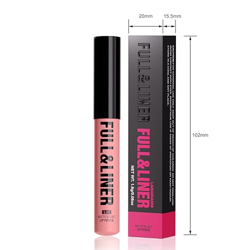 LANGMANNI 6Pcs Matte Velvet Lip Liner Pencil Set - Highly