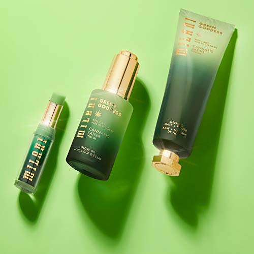 Milani Green Goddess Glow Oil - Multi-Use Facial Oil Infused With Hemp Oil To Hydrate and Soothe Stressed Out Skin