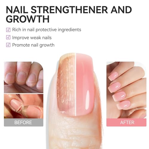 Gelike EC 6-in-1 Nail Hardener & Strengthener Treatment for Weak Nails