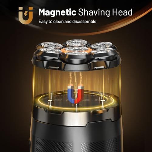 Head Shaver for Bald Men: 7D Electric Bald Razor - Waterproof Wet Dry Shaving - Professional Grooming Kit for Balder - Rechargeable Head Shavers for Scalp/Face/Beard