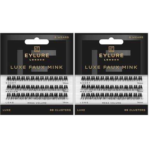 Eylure Luxe Faux Mink Mega Volume Eyelash Clusters (Pack of 2)
