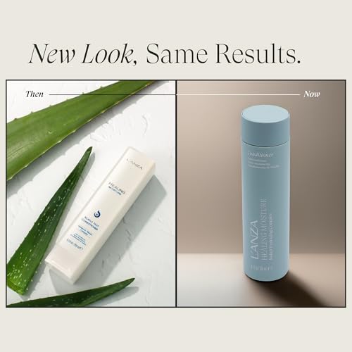 L'ANZA Healing Moisture Conditioner, Hydrates & Heals Dry, Damaged Hair, Deep Daily Hydration, Softens, Frizz Control, Color Safe Anti-Humidity Daily Wash, Strengthening, Sulfate Free