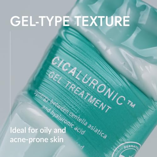 MIZON Cicaluronic GEL Treatment with Centella Asiatica Hyaluronic Acid Vitamin B5 86% Natural Ingredients Mositurizing Soothing Korean Skincare (50ml/1.69fl oz)